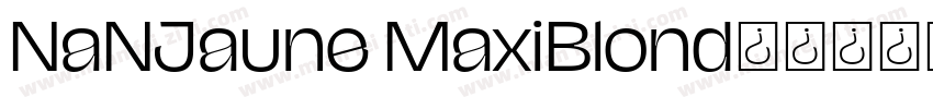 NaNJaune MaxiBlond字体转换